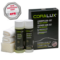 CORALUX Lederpflege Set für Autoleder